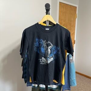 Cartoon Network Black Scooby Doo King Fu Kids Tee